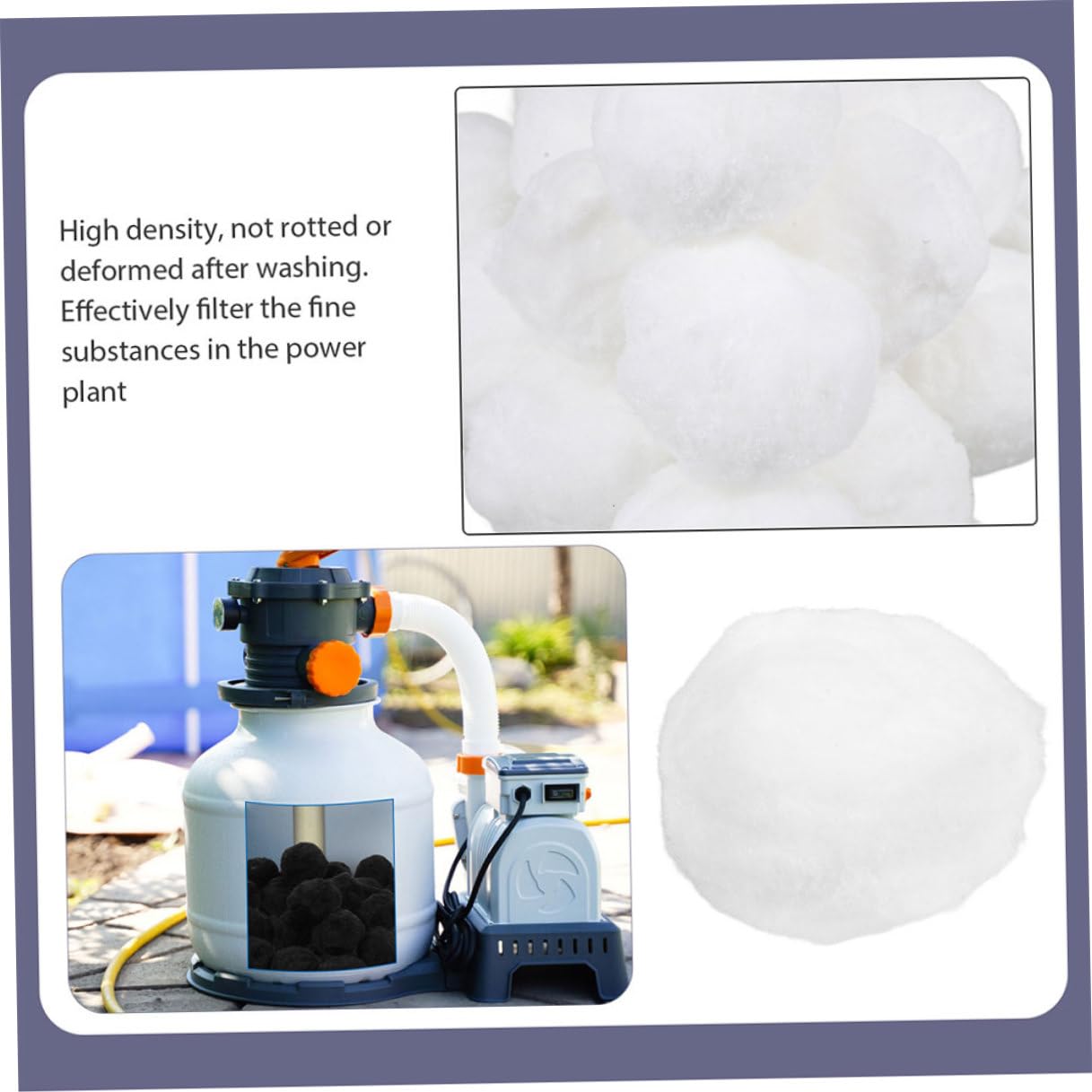 Yardenfun Filtro Sfere per Acquario e Piscina Materiale Filtrante Sostituibile Leggero e Resistente Media Filtrante Domestica ad Alta Affidabilità per Pulizia Efficiente di Acqua e Vasche