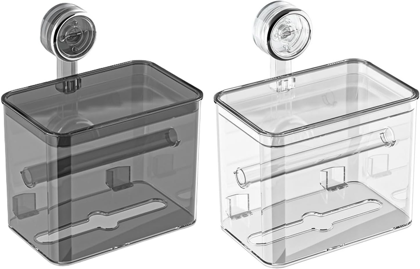 吸盤ティッシュホルダー 防水 壁取り付けボックス ティッシュディスペンサー バスルーム用 簡単取り付け