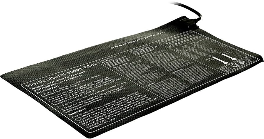 Hydroponics Greenhouse Propagation Root Seed Starter Kit Garden Seedling Heat Ma