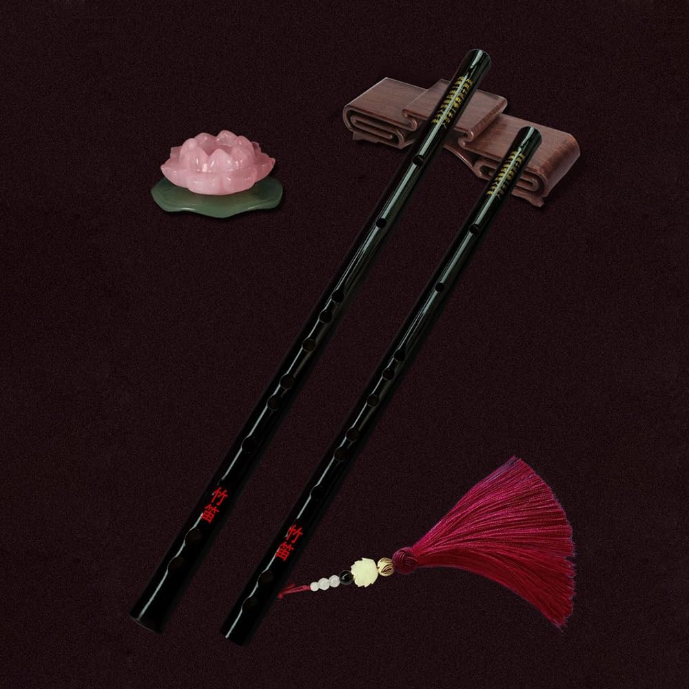 Bambusflöte Mo Dao Zu Shi Lochflöte Antiker Stil Wei Wuxian Cosplay Requisiten Chen Qing Flöte for Anfänger Musikinstrument Piccolo(D key)