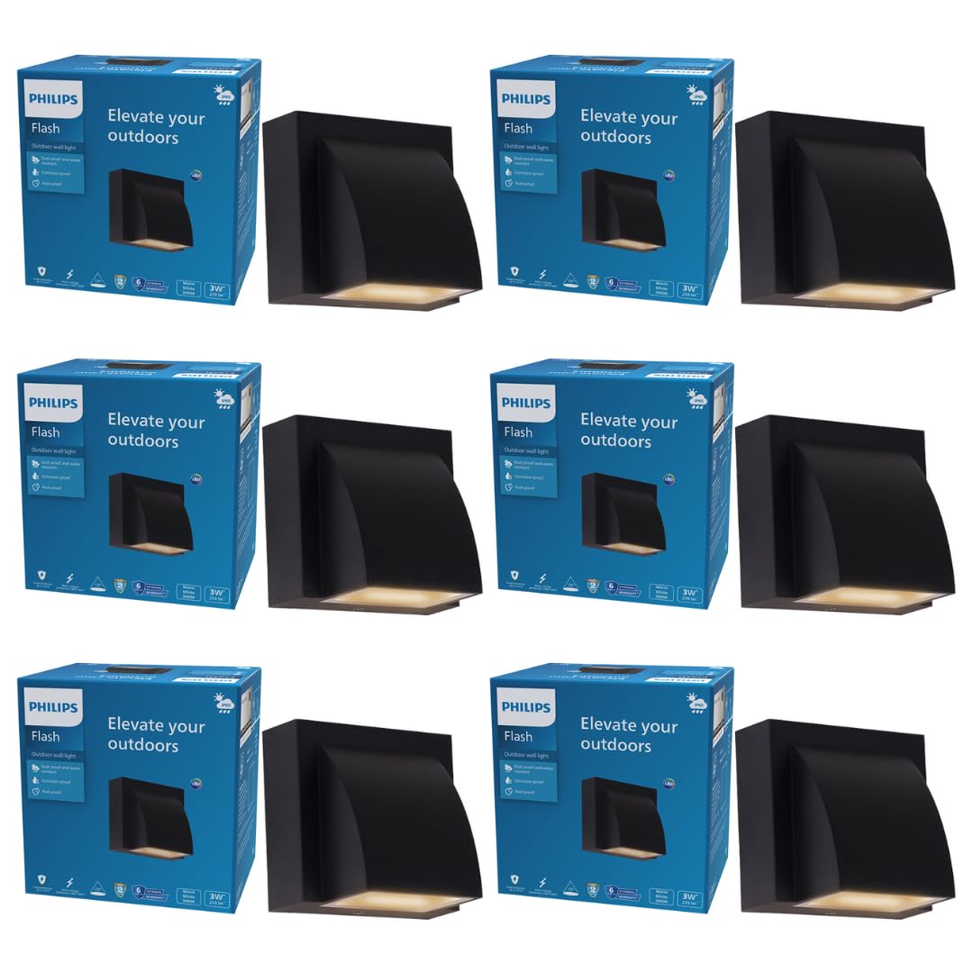 Philips Warm White Wall Lights - 4 Pack -7
