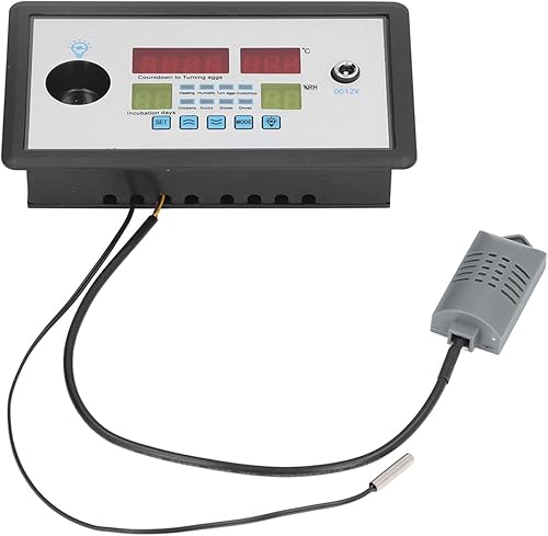 TOPINCN Incubadora de huevos Incubadora automática inteligente Termostato Incubadora de huevos Controlador para eclosionar pollos, patos, pájaros,
