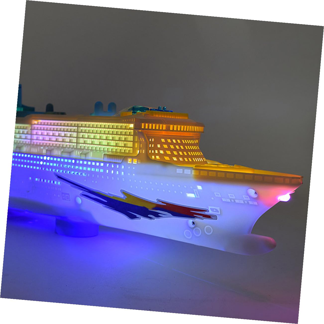 Abaodam Giocattolo Nave da Crociera Elettrica Luci LED e Suoni | Riproduzione Miniatura Ocean Liner in Plastica, per Ragazzo Ragazza e Ragazzi, Mini Giocattolo