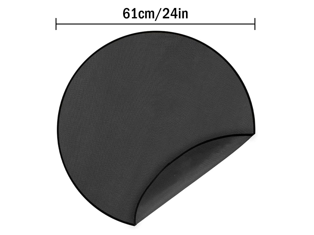 Rotondo Tappetino Ignifugo,tappetino barbecue rotondo,Esterni Tappetino Ignifugo,61cm Rotondo Tappetino per Camino,tappeti ignifughi per Prato, Pavimento,Patio,Terrazza,Barbecue,Grill