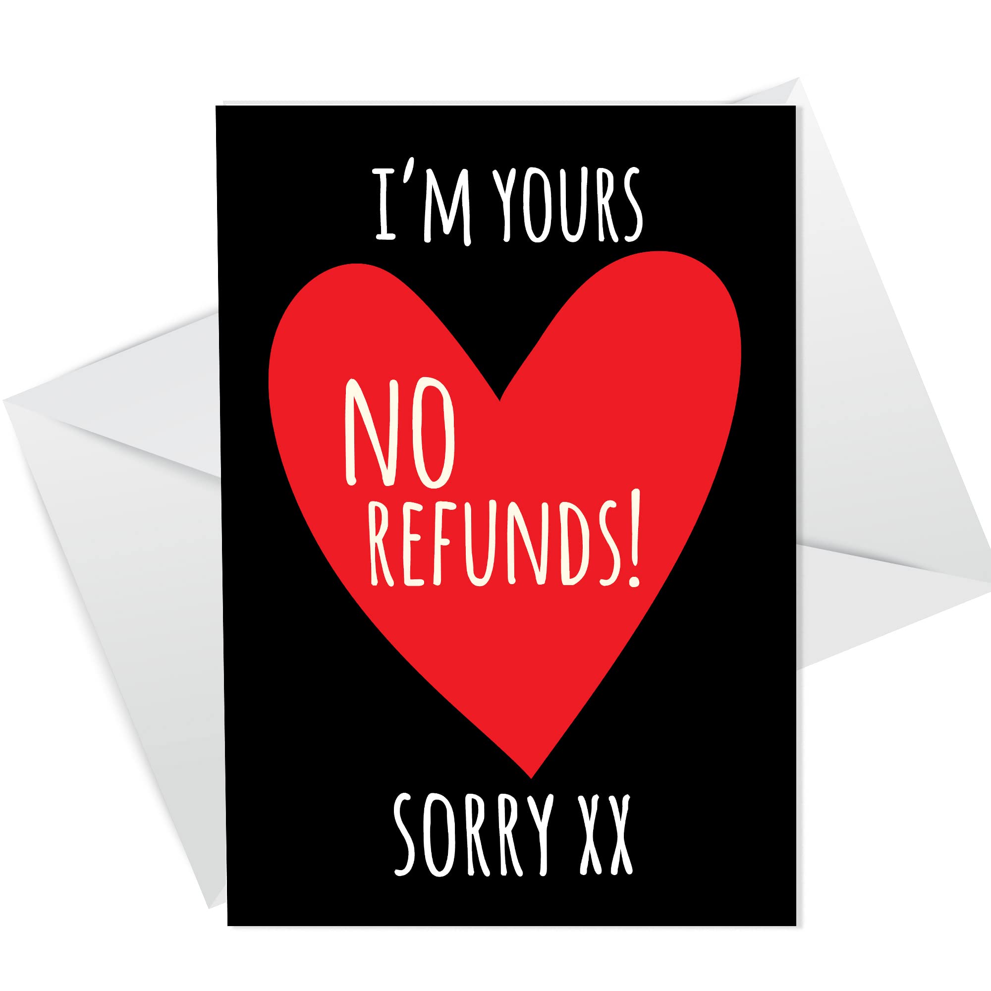 RED OCEAN NO REFUNDS Funny Valentines Card Boyfriend Husband Valentines Day Card For Wife Girlfriend Anniversary Card