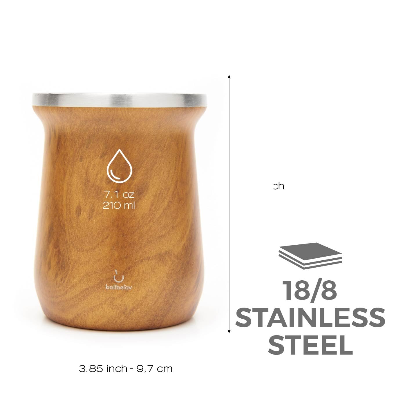BALIBETOV Yerba Mate Kit, Includes One Yerba Mate Cup and Bombilla Set - Image 3