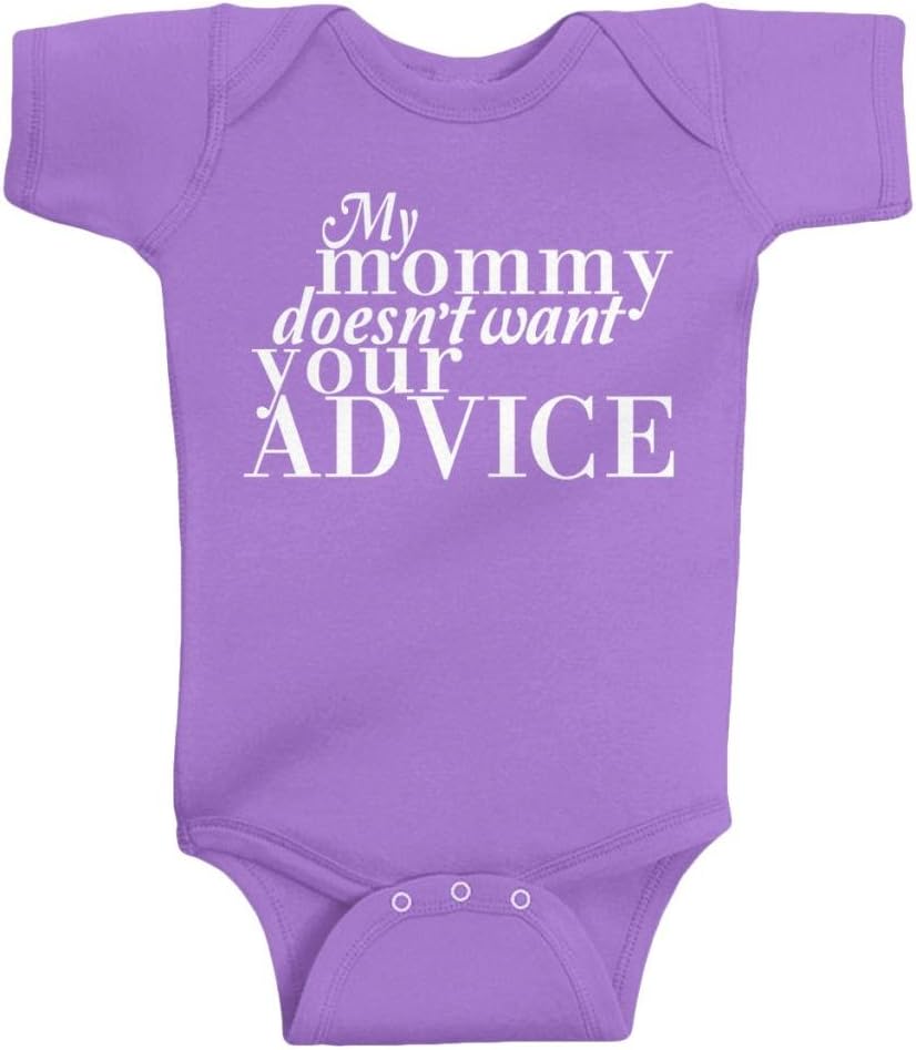 Threadrock Unisex Baby My Mommy Doesn't Want Your Advice Bodysuit