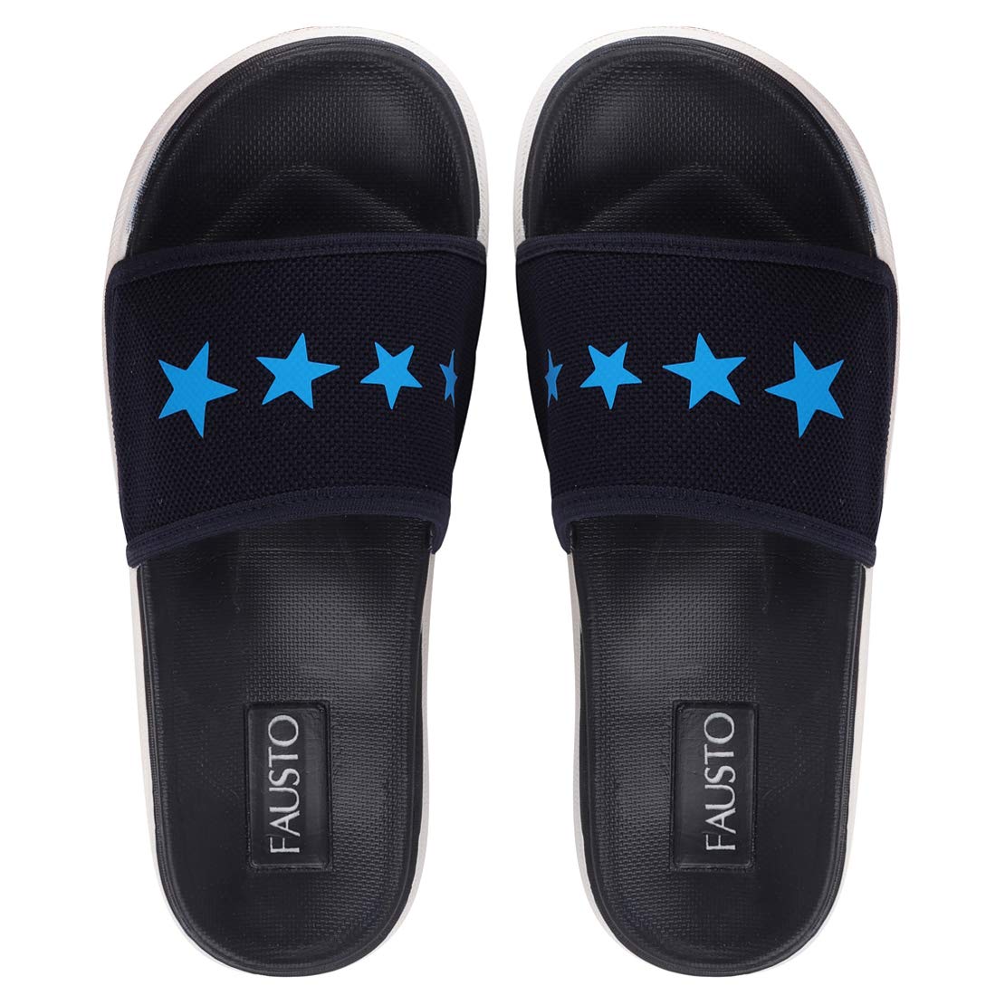 FAUSTOMen's Slip On Slider Flip Flops
