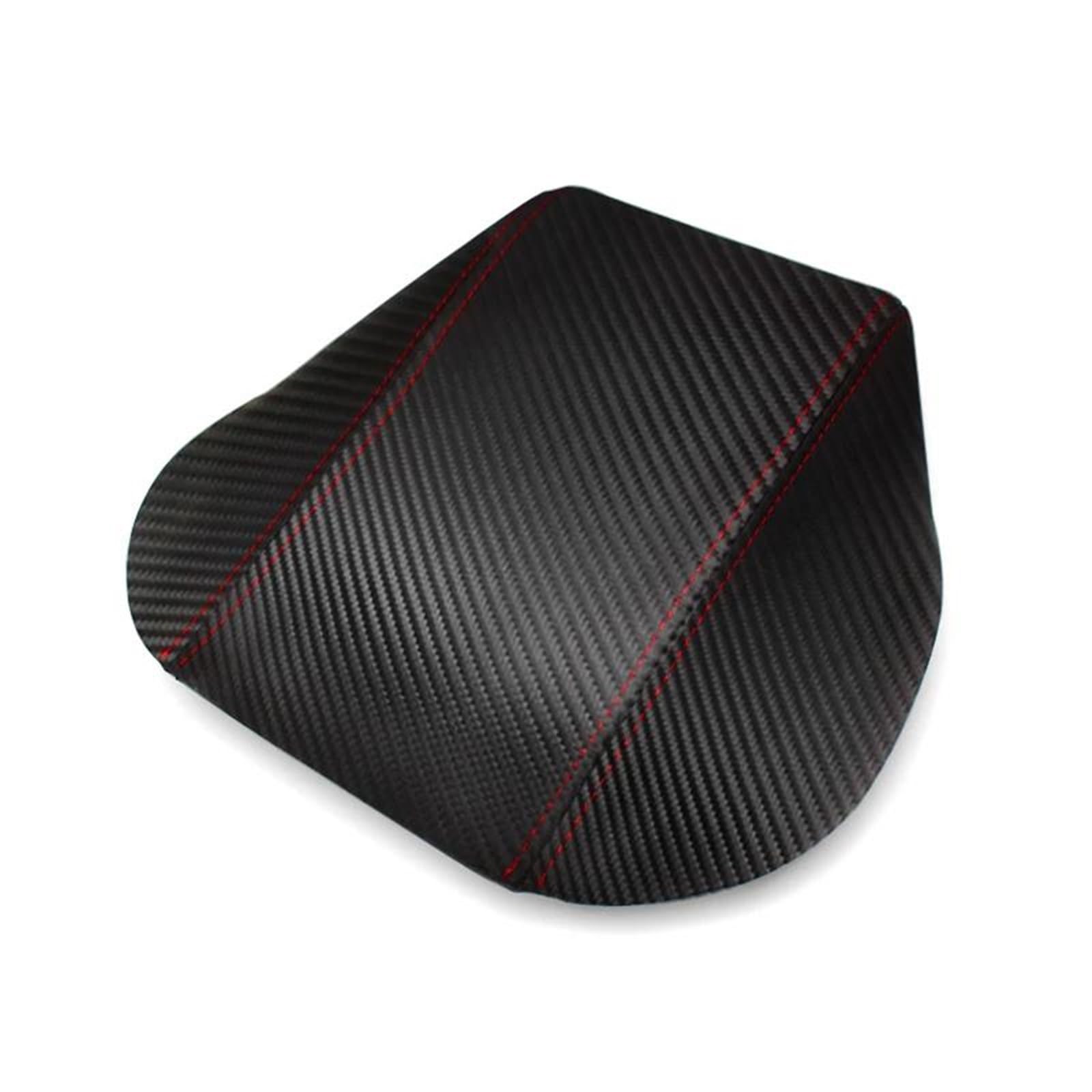 Piwine Red Line Car Decoration Car Interior Carbon Style Microfiber Leather Center Armrest Cover Sticker Trim For Civic 9Th Sedan 2012-2015(Red Line)