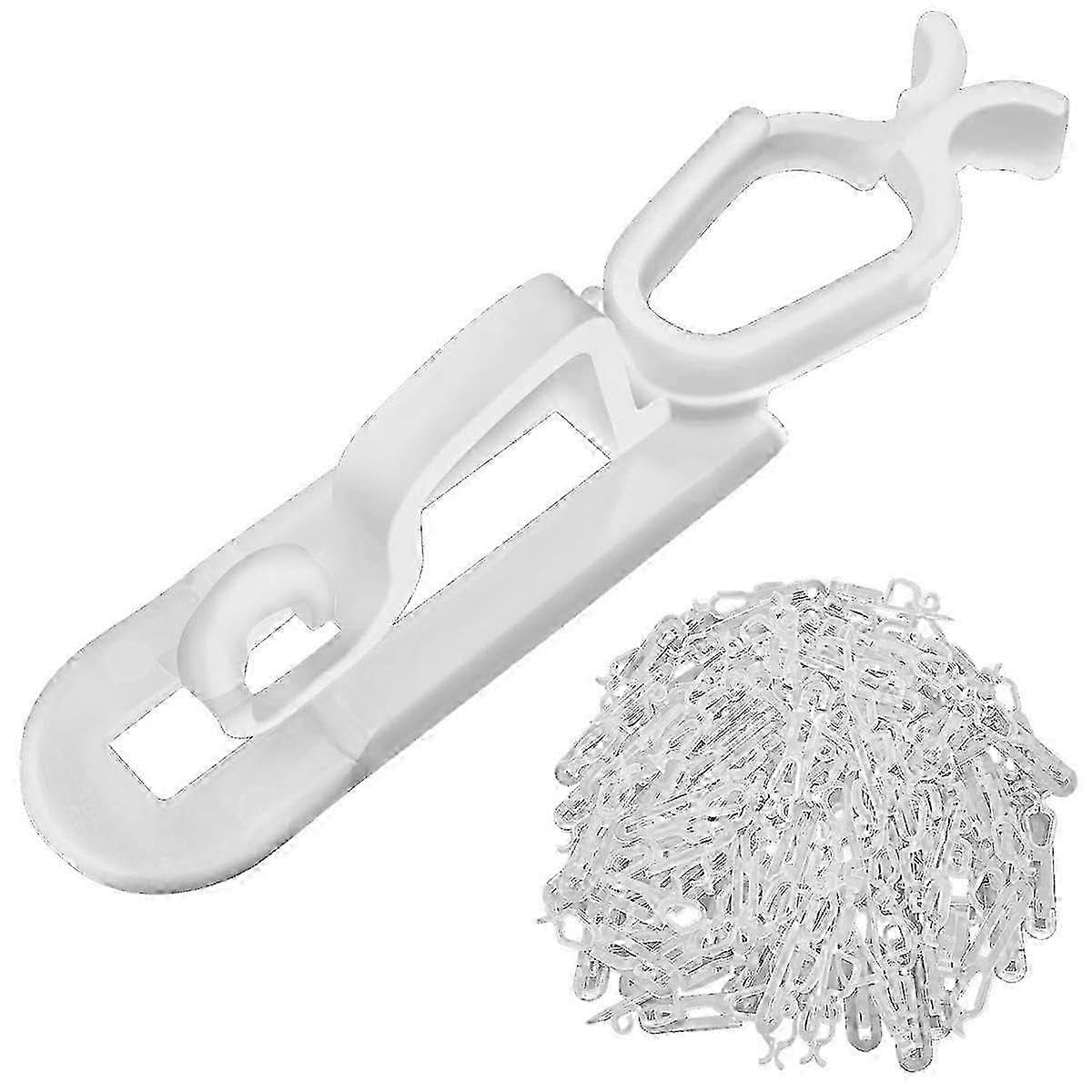 JOYHAPPST Christmas Light Clips All in One Clips 100Pack, Universal Gutter and Shingle Clip Hooks for Hanging js