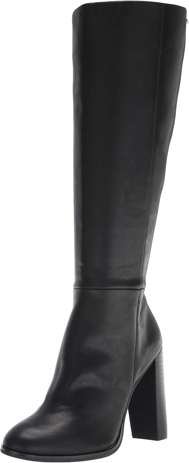 Calvin Klein Women's KERIE Knee High Boot, Black, 6.5