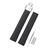 Watch Band Compatible with Patek Philippe Aquanaut PP 5164 5165 5167R 5168 5968 5267, Soft Silicone Rubber Replacement Wrist Strap for Patek Philippe Aquanaut Watch Straps