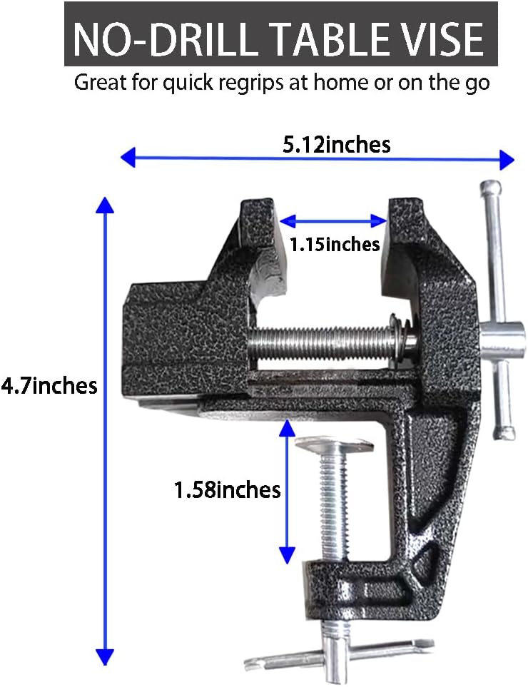 Golf Grip Removal Tool Kit, Golf Club Regripping Kit - Includes Portable Golf Club Vise Clamp, 13pcs Grip Tapes, Hook Knife & Rubber Sleeve