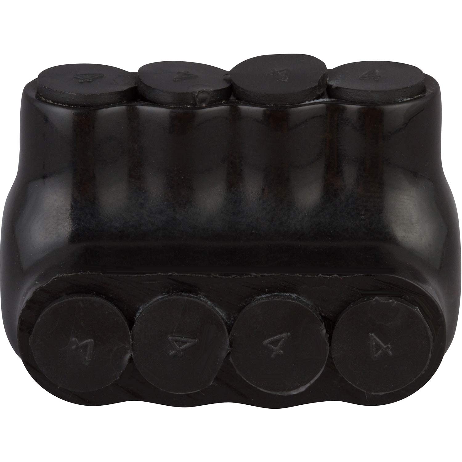 Morris Products 97520 Black Insulated Multi-Cable Connector - Single Entry 4 Ports 2 - 14 Wire Range, 1-Pack
