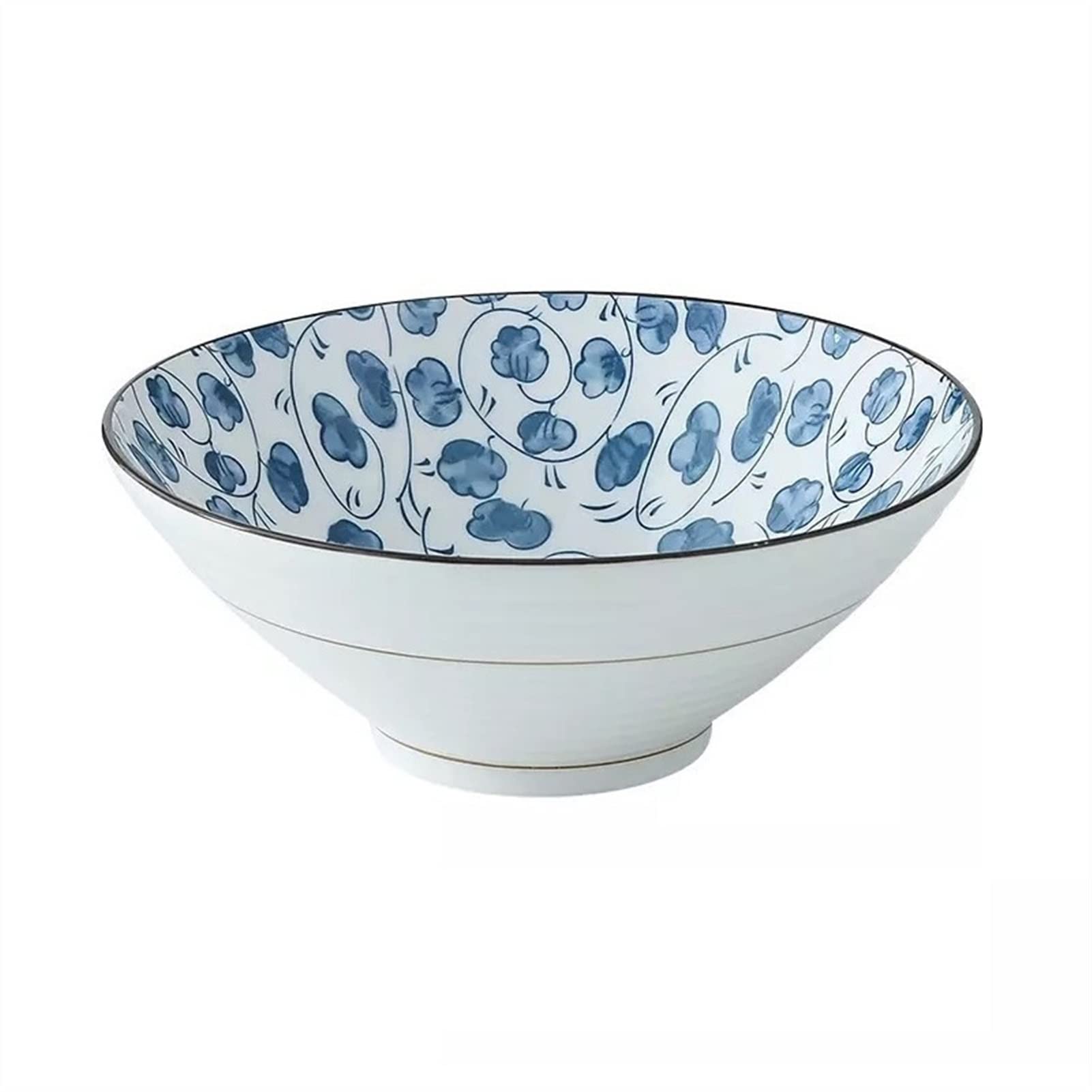 8-calowa miska na makaron Ceramiczne naczynia stołowe Kreatywna miska w kształcie rogu Gospodarstwa domowego Miska na gorącą zupę /367(D)