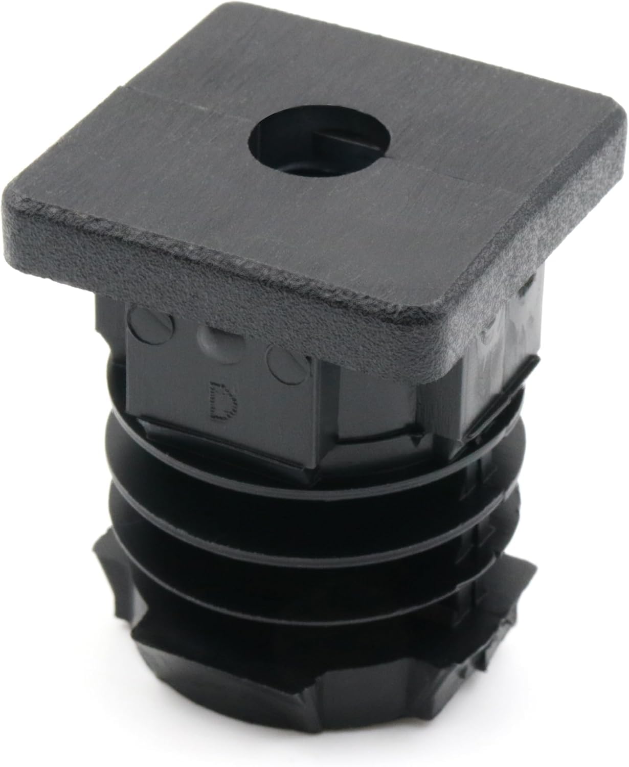 4X Gewindestopfen Vierkantrohrstopfen 35x35 mm 1,5-2 mm mit M8 Innengewinde