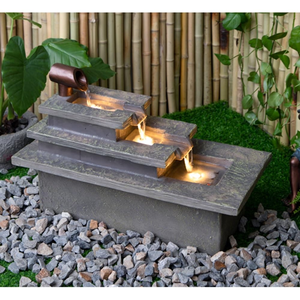 Relajación Fuente de Agua circulante Escritorio, Creativa y Sencilla, for relajación en Interiores, Cascada Decorativa