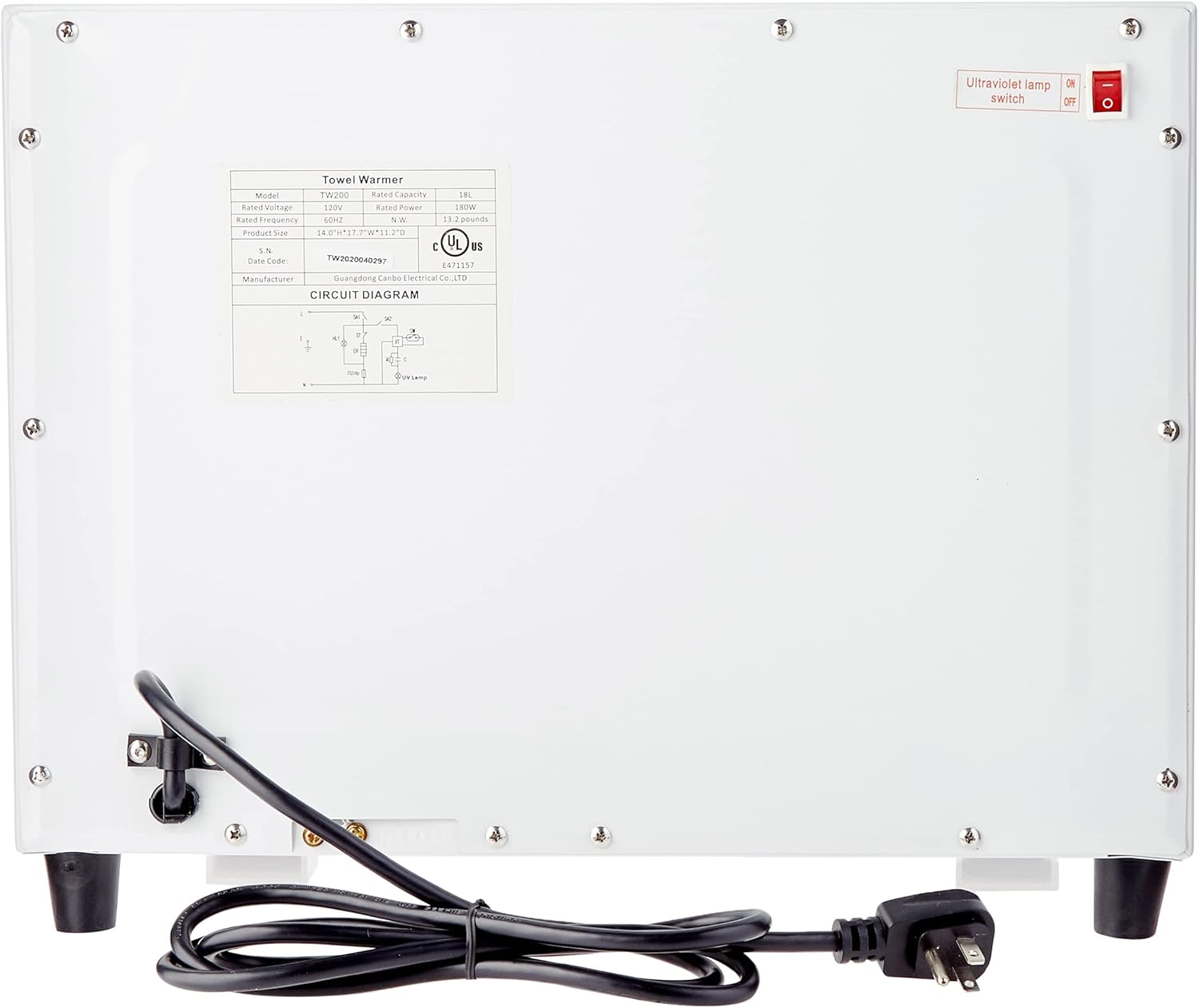 Pursonic Towel Warmer with UV Sterilizer : Home & Kitchen