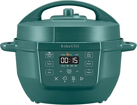 Instant Pot 4QT RIO Mini 7-in-1 Multi-Cooker, Pressure Cooker, Slow cook, Saute, Steam, Rice Maker, Yogurt, Warmer, Eucalyptus, 4 Quarts