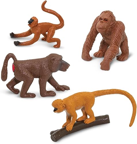 Miniatura 6 de Safari Ltd. TOOB - 12 figuras: Babuino, orangután, tamarín, lémur, gorila, mandril, chimpancé, ardilla, araña y monos lanudos, figuras de juguete