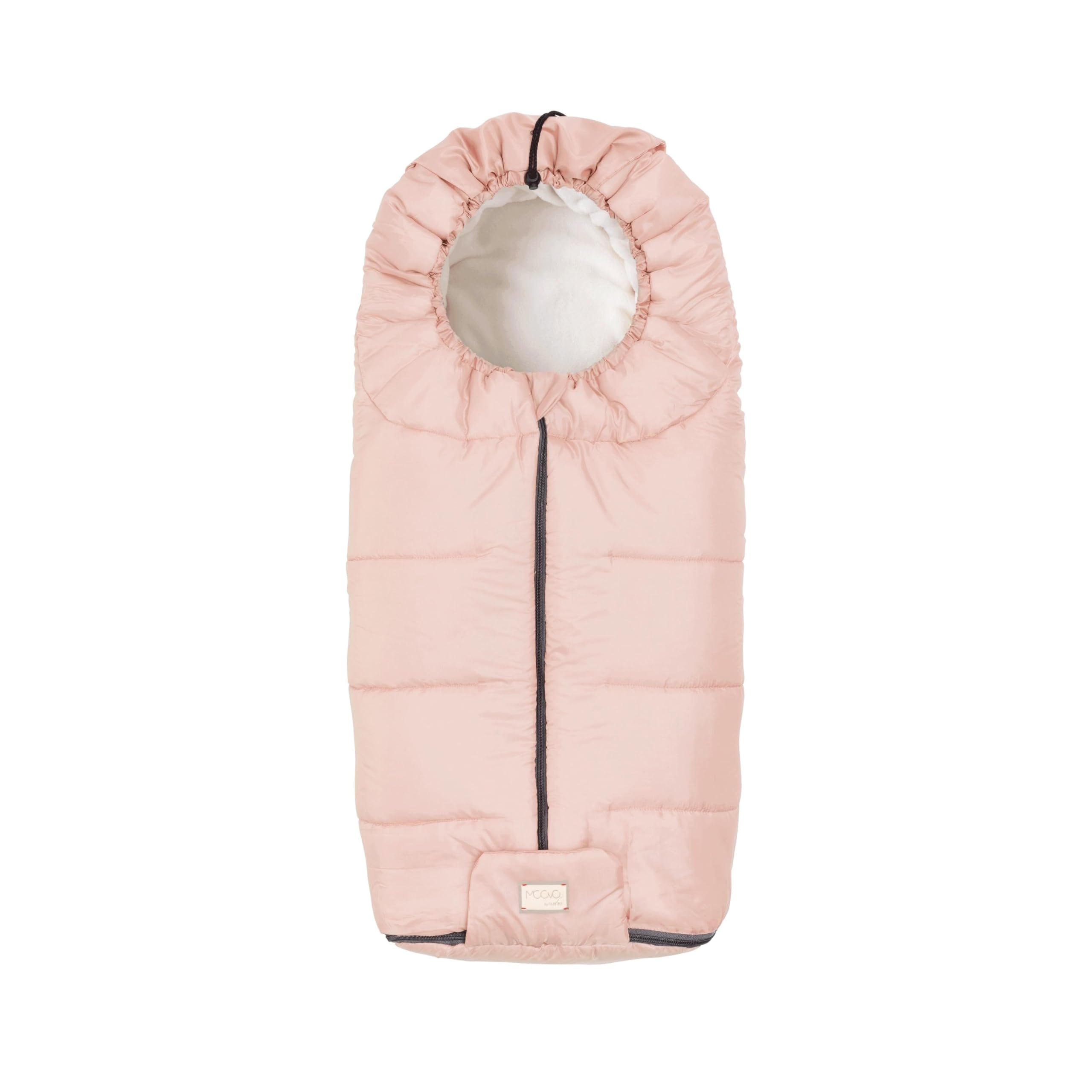 Nuvita 9445 Junior Essential| Saco universal para cochecito | Perfecto para niños de 6 a 36 meses (100 cm) | Resistente a temperaturas de hasta 0 °C, antiviento y lluvia | Rosa pastel