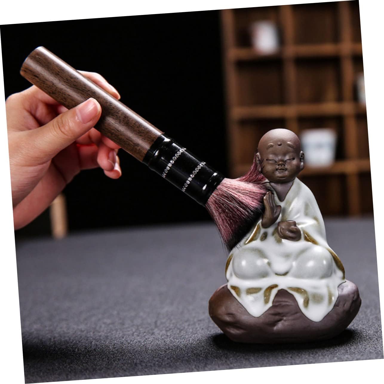 Tea Separator Mini Buddha Figurine Hot Tea Infuser Strainer Unique Design Sturdy