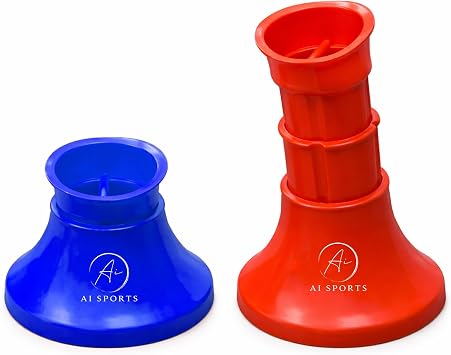AI SPORTS Telescopic Rugby Kicking Tee   Adjustable Rugby Ball Tee for Training & Coaching   Durable PVC Rugby Kicking Aid for Practice, Drills & Match Preparation