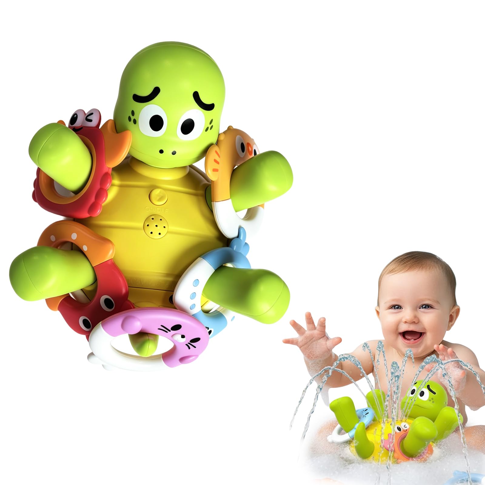 Baby Bath Toys, Turtle Water Toy, for Babies and Toddlers