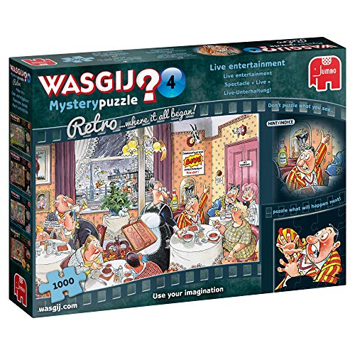 Jumbo Spiele Wasgij Retro Mystery 4 Live Unterhaltung - Puzzle 1000 Teile – Ansicht 4