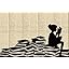 Girl and Books black / beige