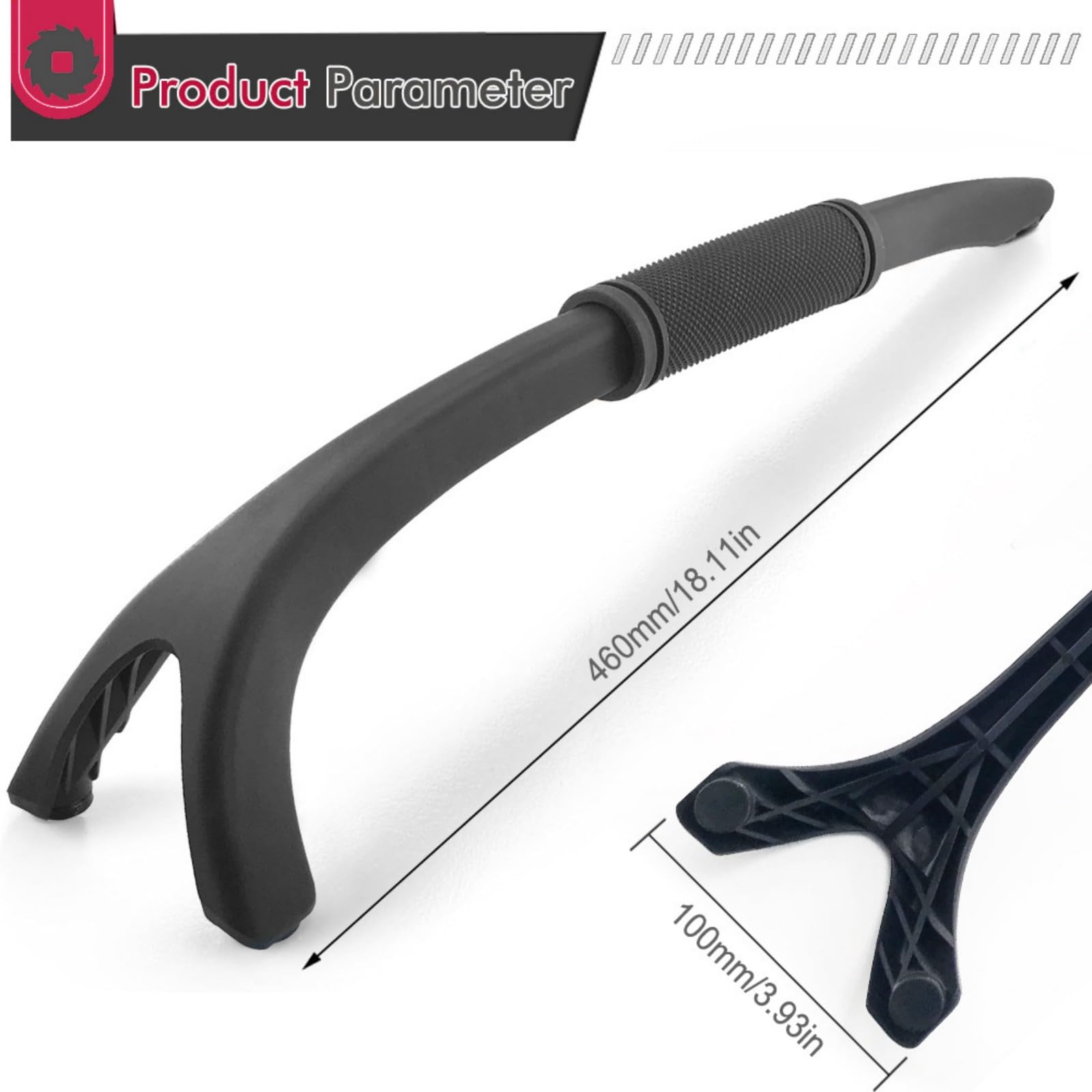 Confezione da 1 bastone per la lavorazione del legno con impugnature ergonomiche, piedini in gomma antiscivolo e design finale per legno sicuro