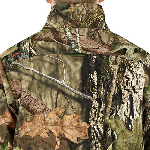 Image of Mossy Oak Sherpa Fleece Lined Camo Hunting Jacket for Men