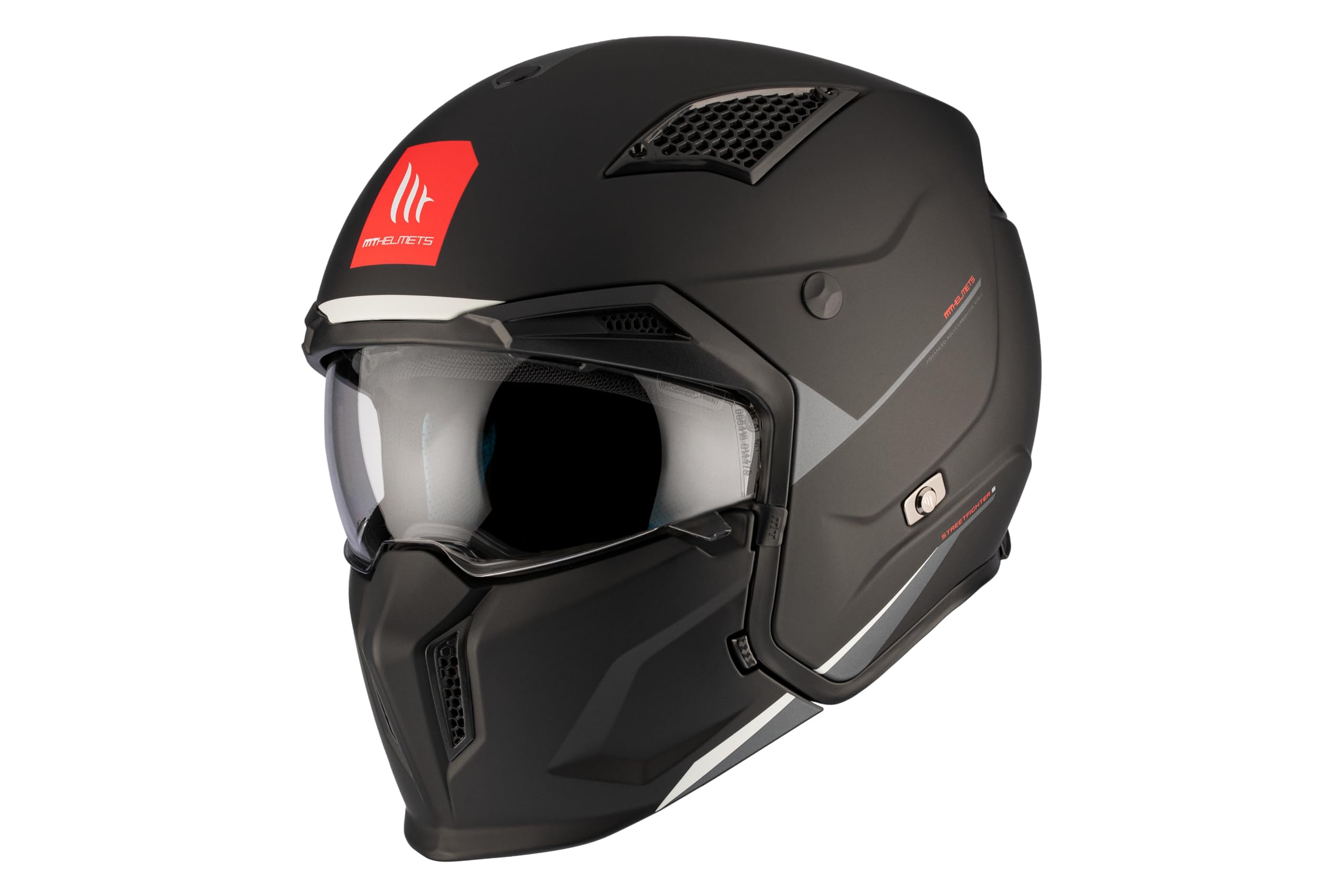 MT Streetfighter SV Casque Jet – Mat Zwart