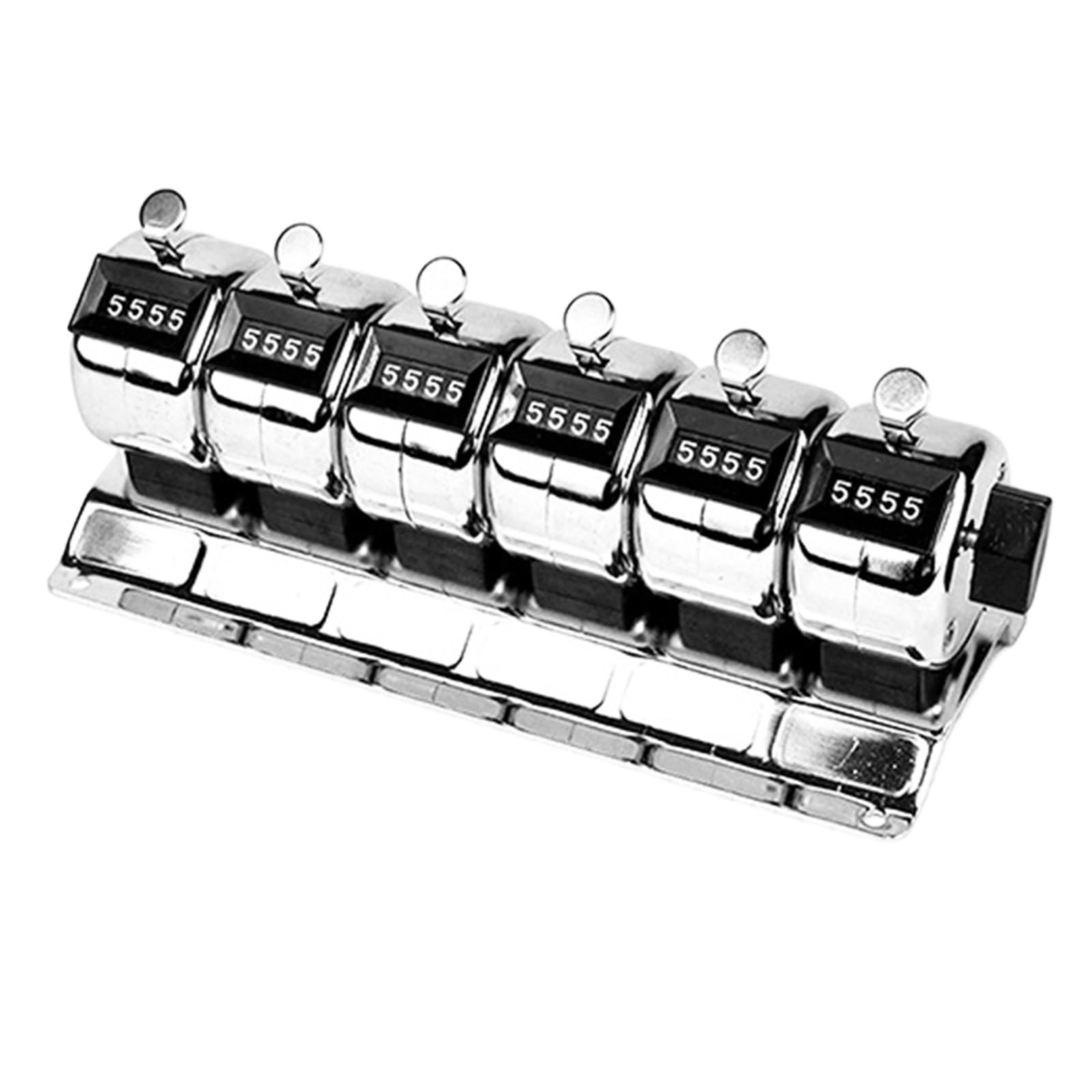 Industrial Manual Metal Counter Tool Accumulative Count Rotating Zeroing Resets Knob Construction for Lab Workshops Mechanical Counting Device