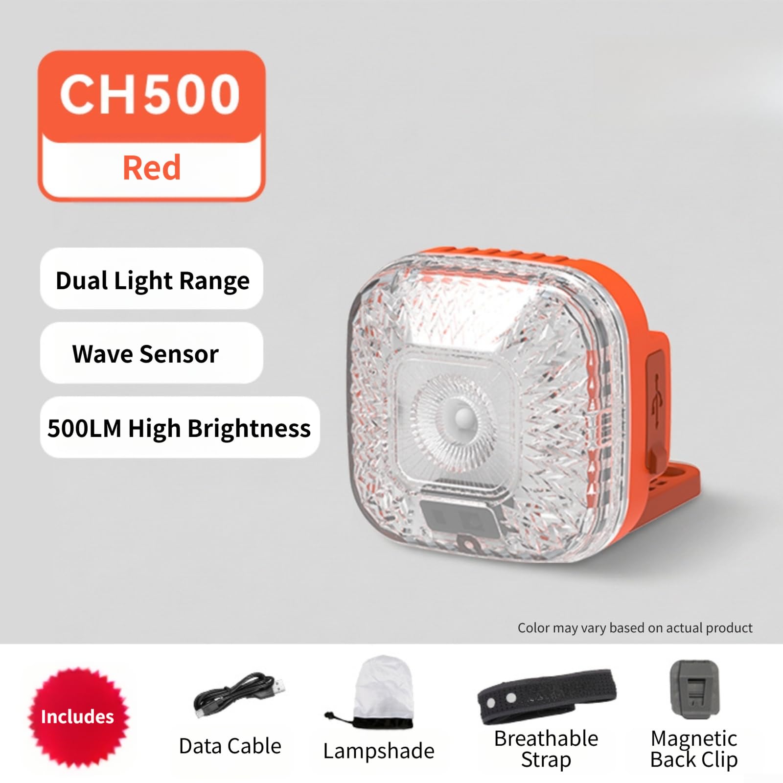Lampe Frontale LED Rechargeable 500LM Capteur