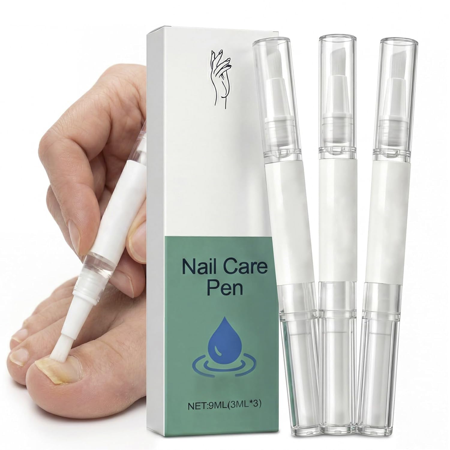 Nagelpilz Stift Original, Schnelle Absorption, präziser Applikator, stärkt und pflegt geschädigte Nägel, geeignet für Hände & Füße (3 stück)