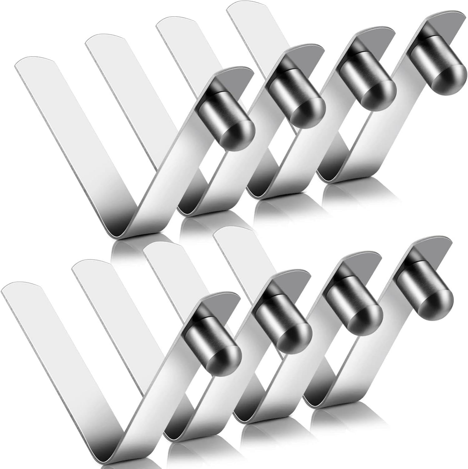 8 Pcs Push Button Spring Clips