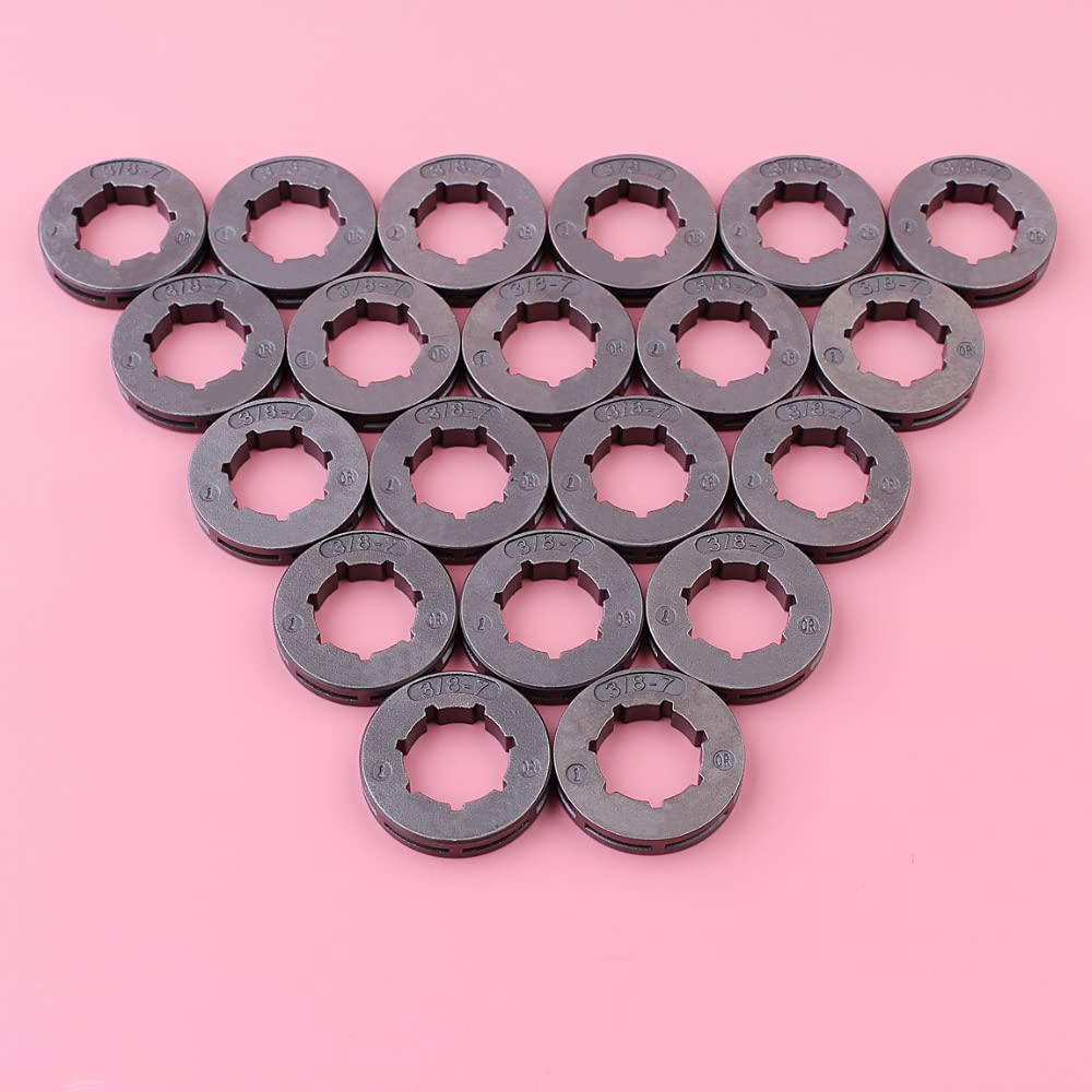 Lote de 20 piñones for Motosierra 028, 034, 029, 036, 039, MS290, MS310, MS360, MS390, Paso de 3/8", 7 Dientes, Estriado pequeño de 19 mm.