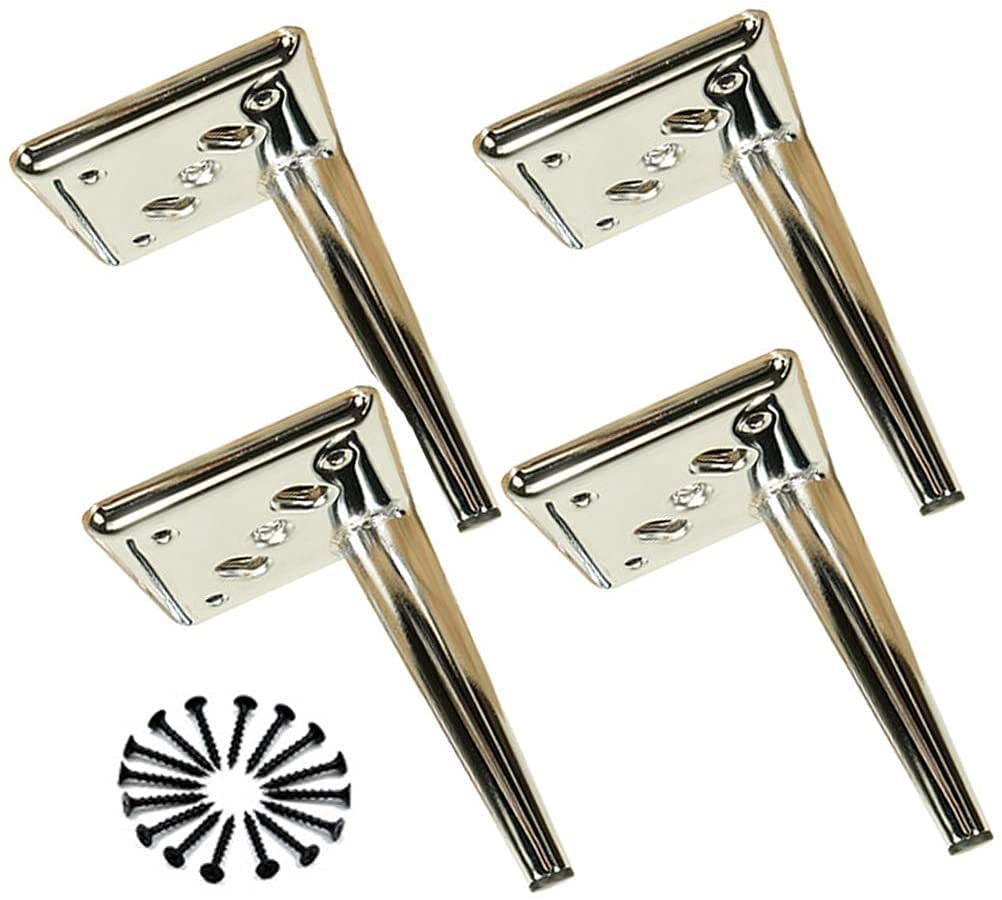 gambe per tavolo piedi per mobili Gambe per mobili Gambe per divani Set di 4 piedini per mobili Gamba per mobili, piedini di ricambio per gambe in acciaio per mobili/mobili/divani/letti/mobi