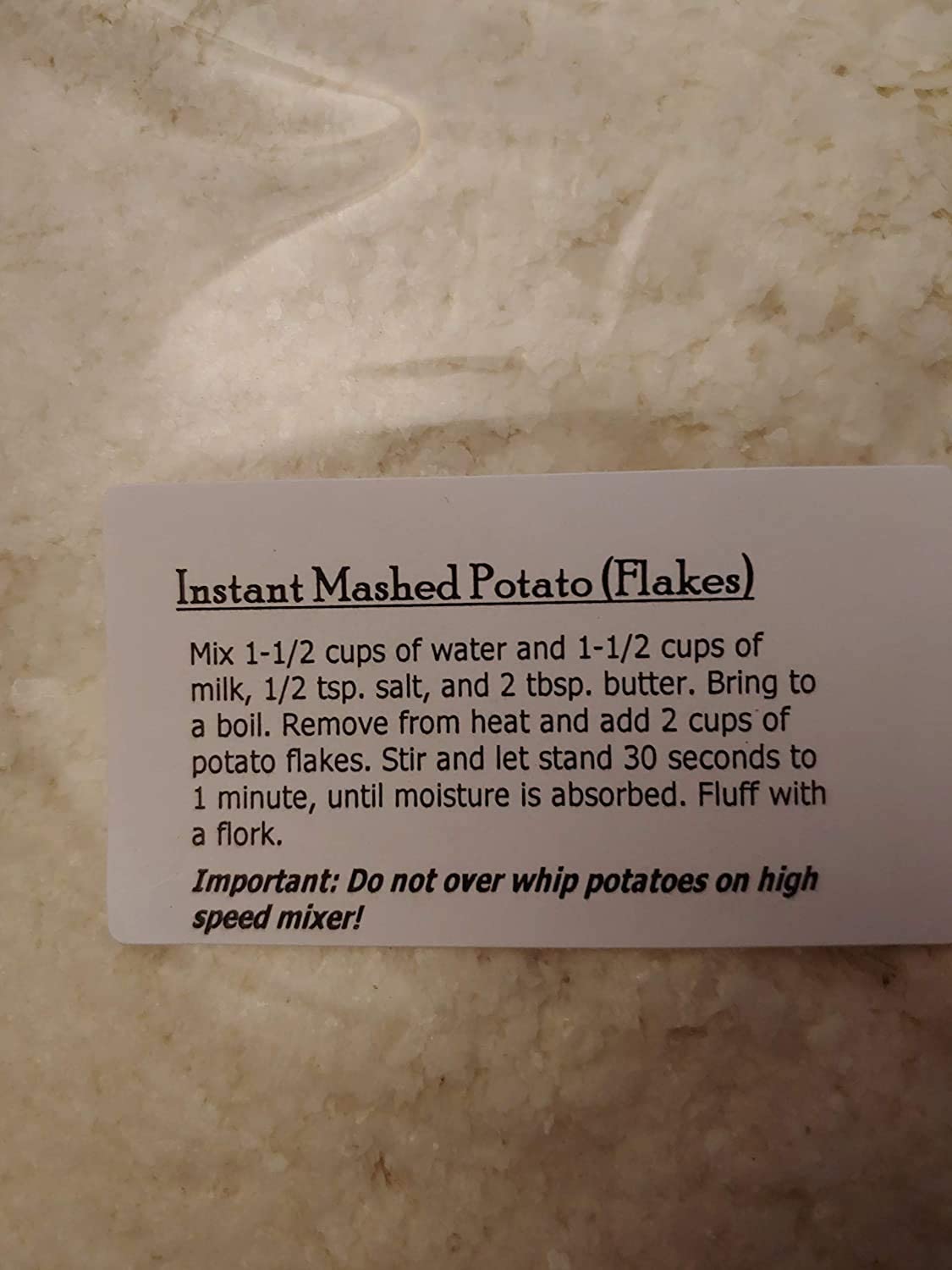 Kauffman's Fruit Farm Kauffman Orchards Instant Potato Flakes In Bulk, 1.8 Lb. (Pack of 3)