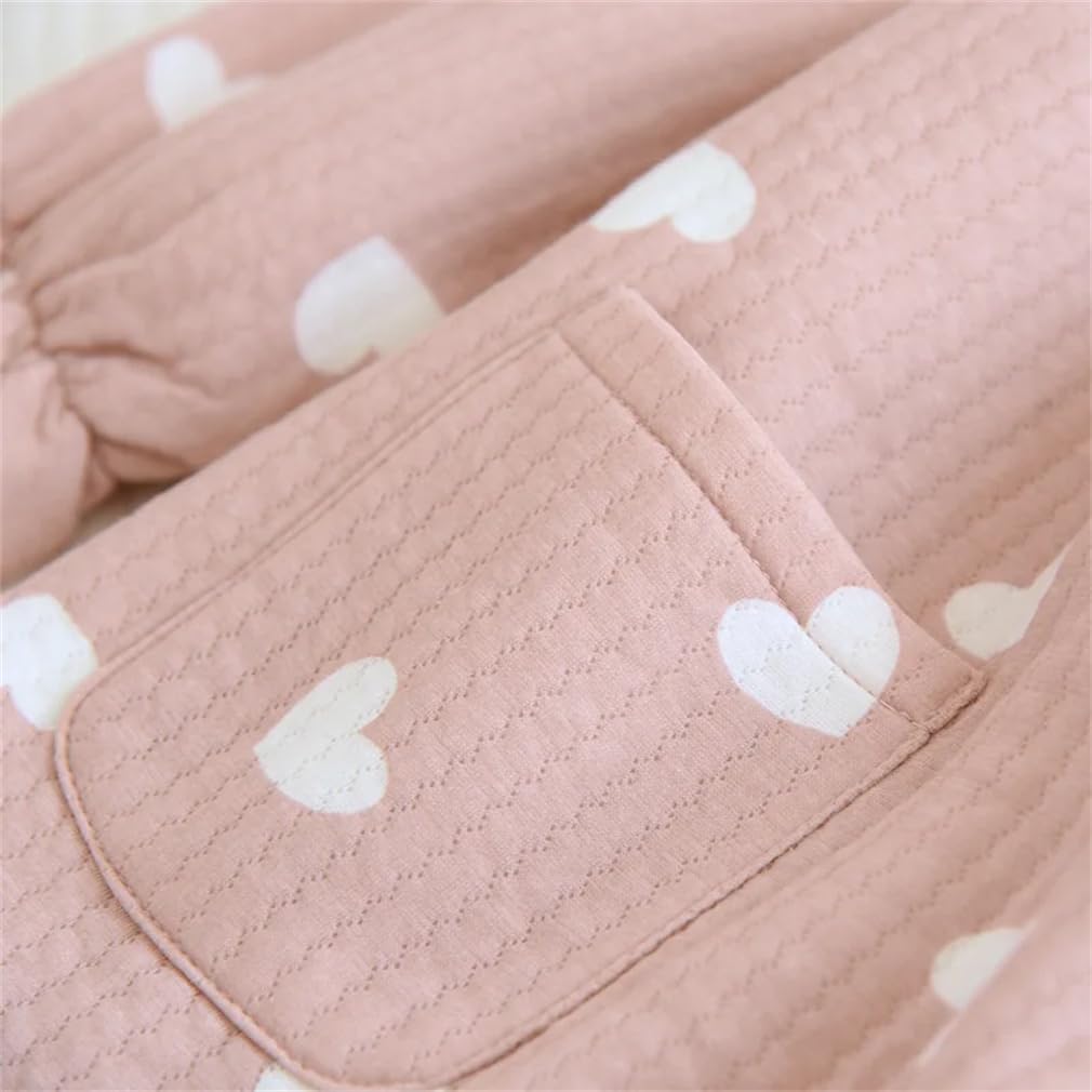 Conjunto de pijama de invierno de manga larga con estampado de algodón para mujer, ropa de dormir para el hogar, conjunto de descanso