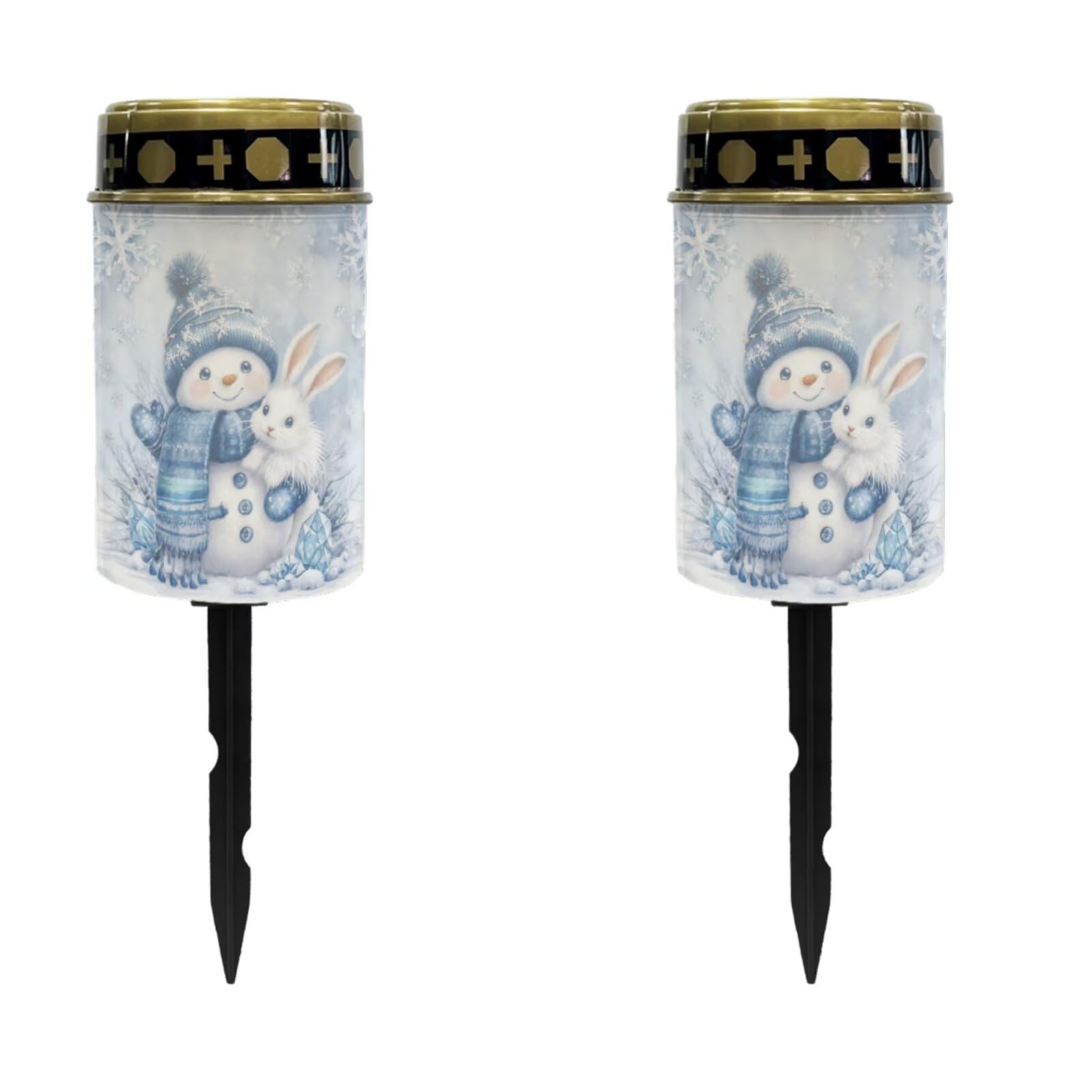 Christmas Cemetery Solar Lights, 2 Pack