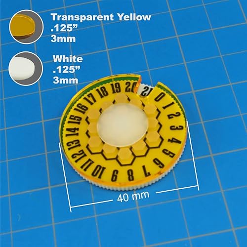 Miniatura 5 de LITKO Rueda de diales de juego Life & Wound Counter  Puntos de comando  Rastreador de puntos de victoria  Juegos de mesa y miniatura  Juegos de