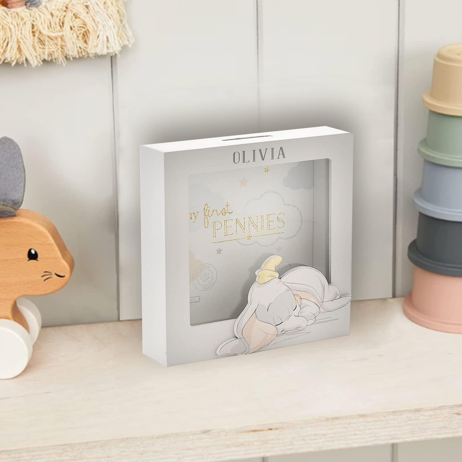 Tiny Tatty Teddy Money Box,Blue,grey,19cm Amazon.co.uk Home & Kitchen