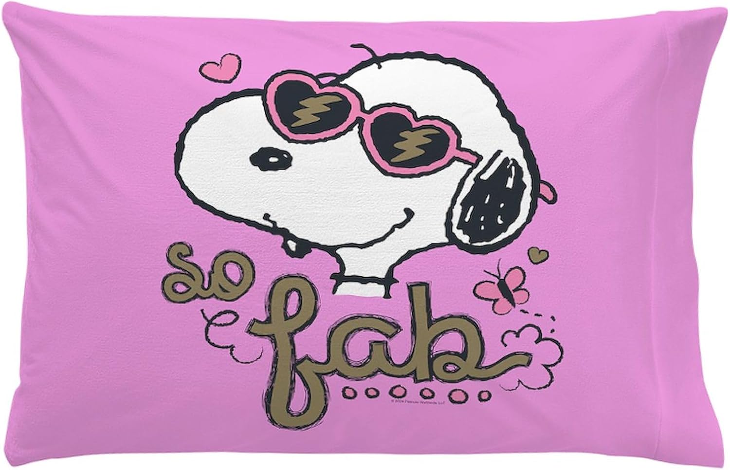 CafePress Snoopy So Fab Standard Size Pillowcase, Lumbar Pillow Cover Microfiber