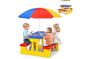 Minnie Mouse Picnic Table for Kids: A Colorful Adventure for Little Picnickers