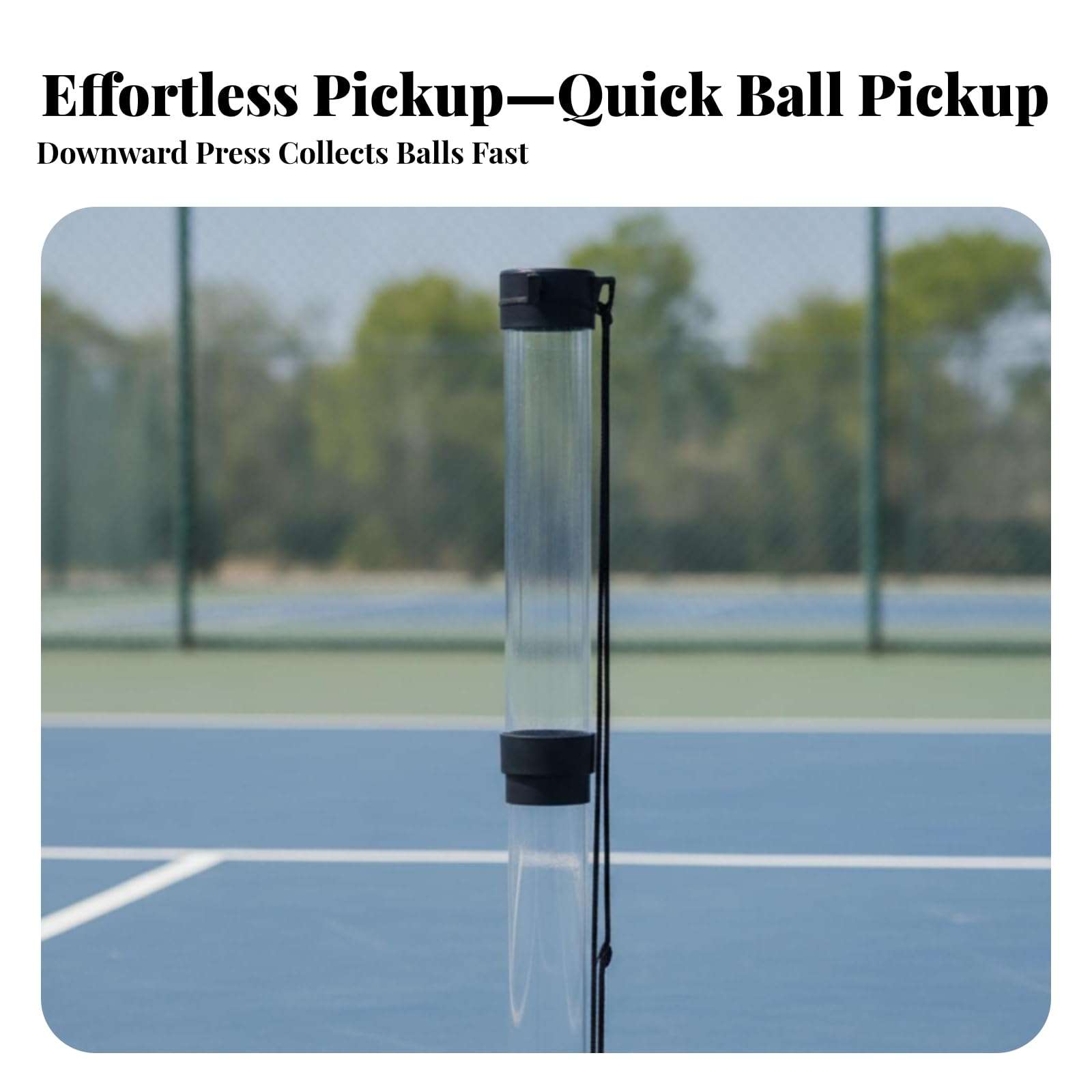 perfk Recogedor Pelotas Tenis Ligero