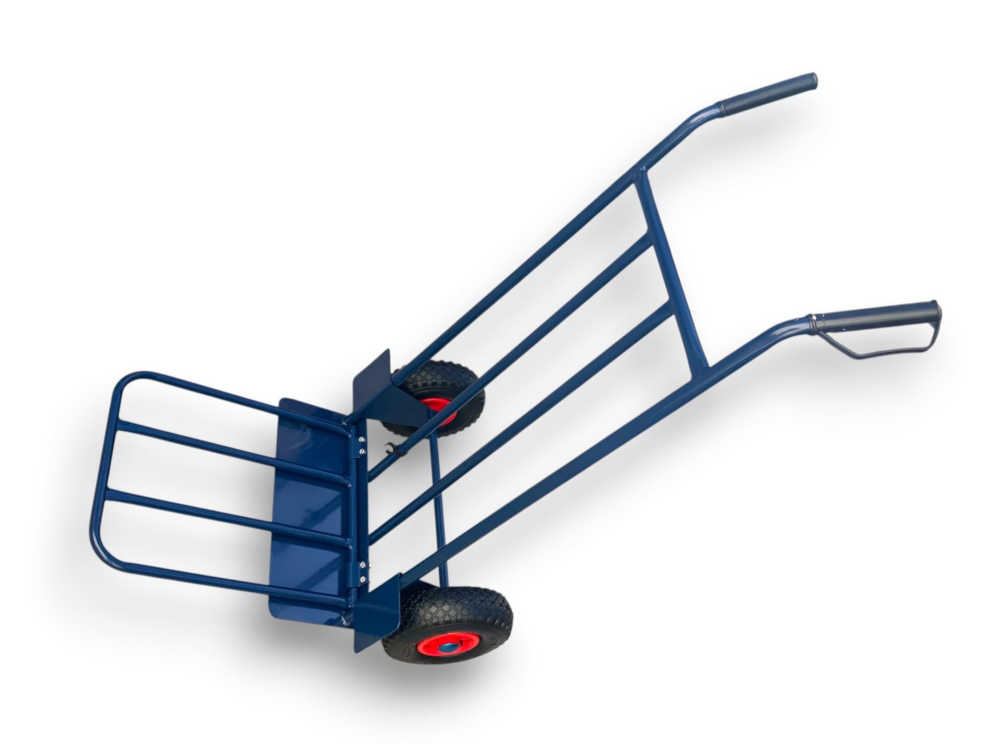 Chariot Diable de Transport et manutention | Charge 180 kg | Plateau pivotant Repliable | Roues gonflables Ø 260 mm | Déménagement Transport chargements Lourds | Kibros 9CH180BL