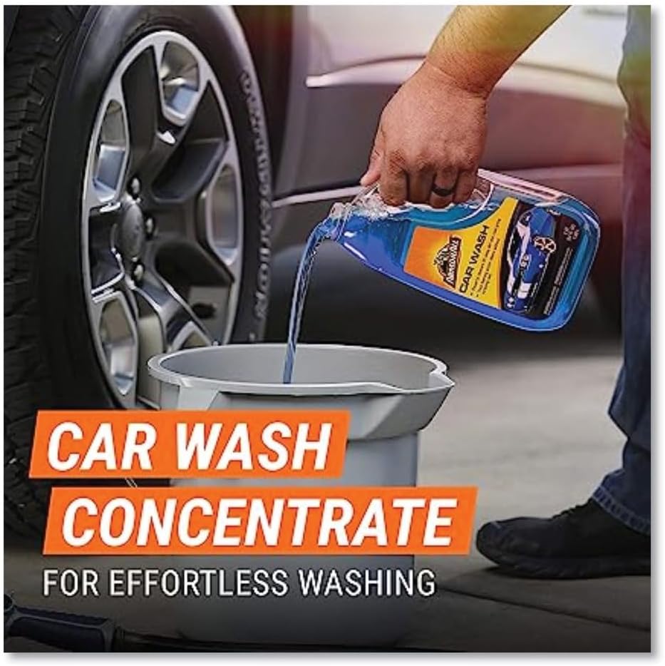 Armor All Car Wash: Ultimate Car Wash Cleaner for Car Exterior Care and Auto Cleaning - Premium Car Care Solution, 4 Packs