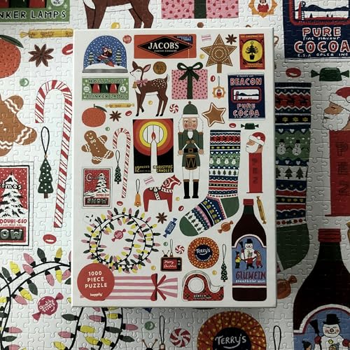 Christmas 1000 Piece Jigsaw Puzzle for Adults, Multicolor, 68cm x 48.5cm - Image 4